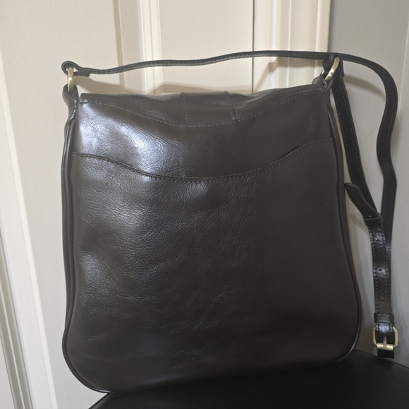 New: Patricia Nash Roana N/S Belted Crossbody - Color: Chocolate - Picture 5 of 10